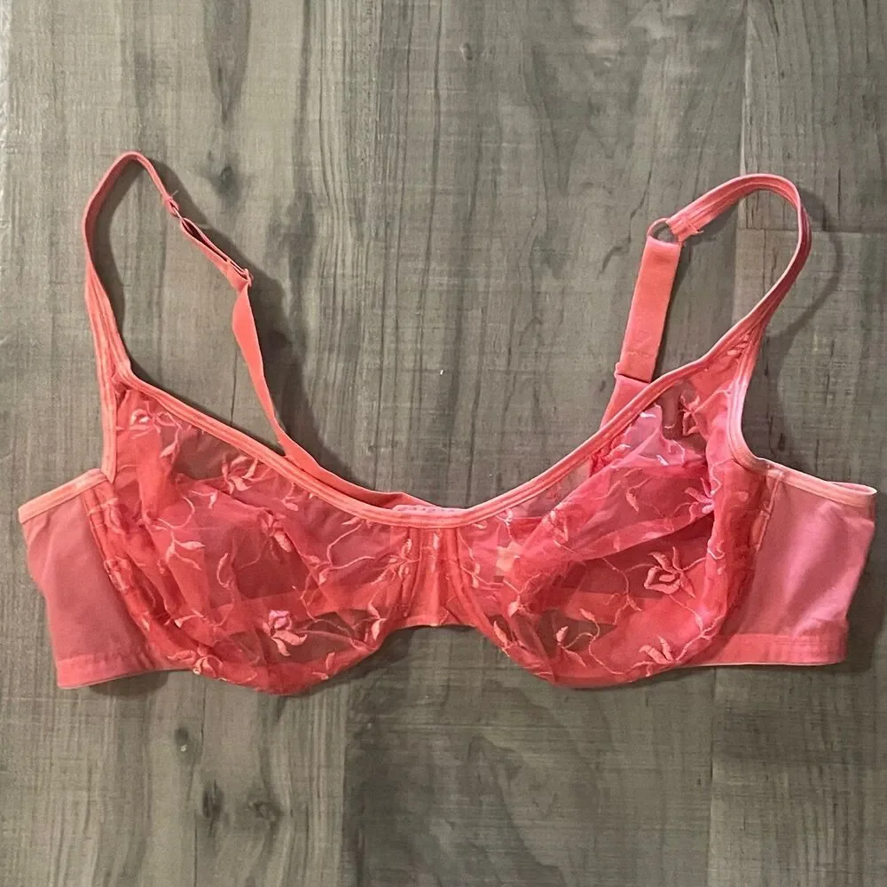 44B Cacique lace floral underwire bra